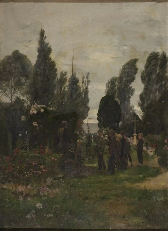 Sepoltura di un bambino a Villerville - Museo delle Belle Arti André Malraux, Le Havre 1